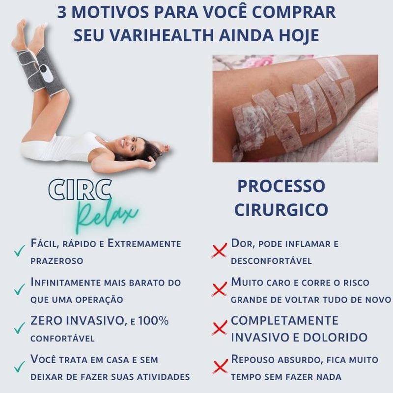 CIRCURelax™ - Terapia para pernas inchadas e doloridas