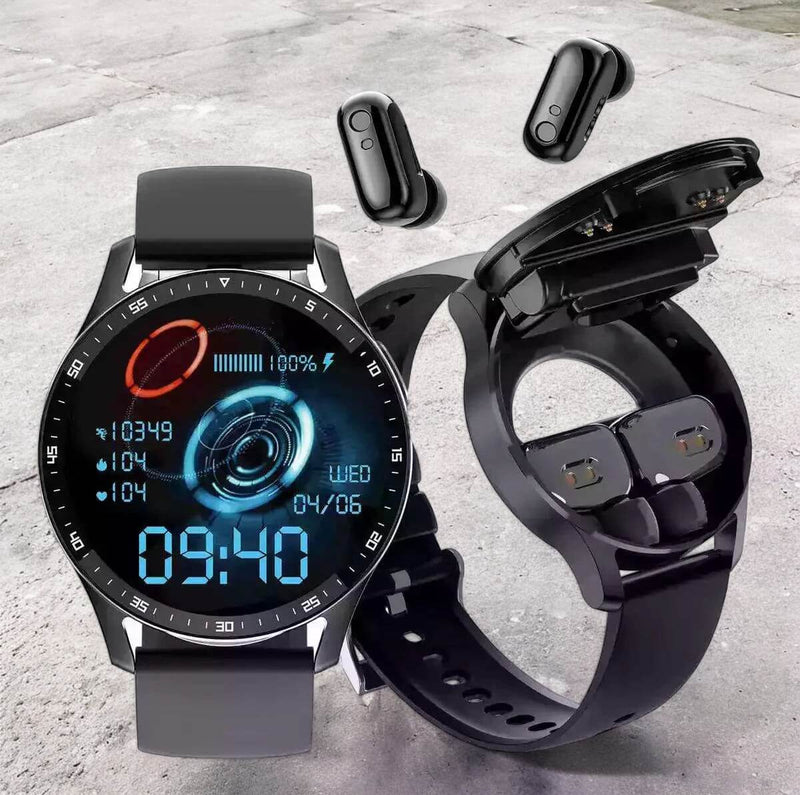 Relógio com Fones de Ouvido 2024 Bluetooth - Miba®