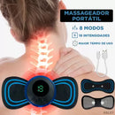 Mini Massageador Elétrico Portátil de Estimulação - Para Alívio da Dor Muscular