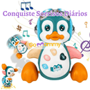 Pinguim Encantador: O Amigo que Dança, Canta e Brilha