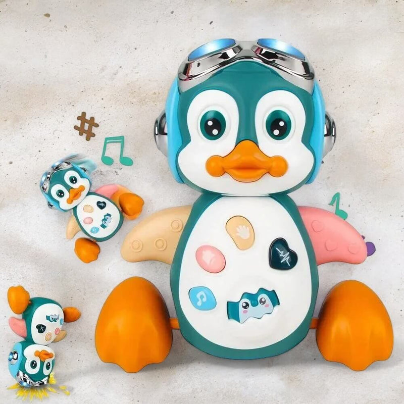 Pinguim Encantador: O Amigo que Dança, Canta e Brilha