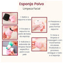 Esfoliante e Massageador Facial de Polvo
