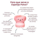 Esfoliante e Massageador Facial de Polvo