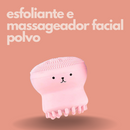 Esfoliante e Massageador Facial de Polvo