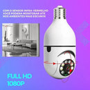 camera ip inteligente 360° lampada panoramica